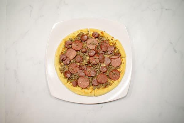 بيتزا صغيرة هوت دوج اطفال