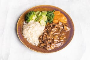 Emince Mushroom Sauce Meal