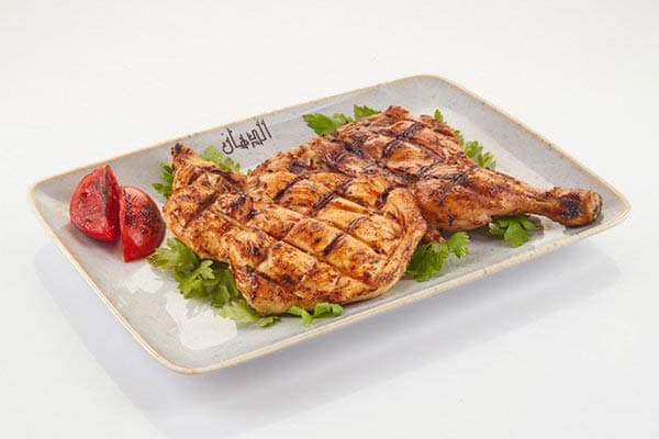 Half Grilled Chicken without Skin