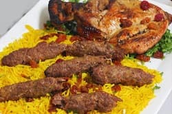 1/4 Chicken and 1/4 Kofta