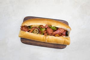 ساندوتش سجق اسكندراني مفروم