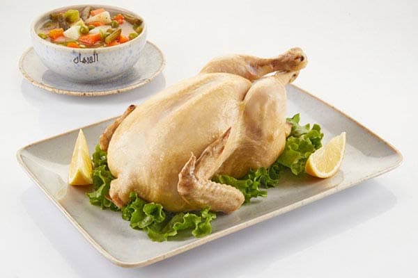 Boiled Chicken with Vegetables Soup