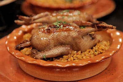 طاجن حمام بالفريك