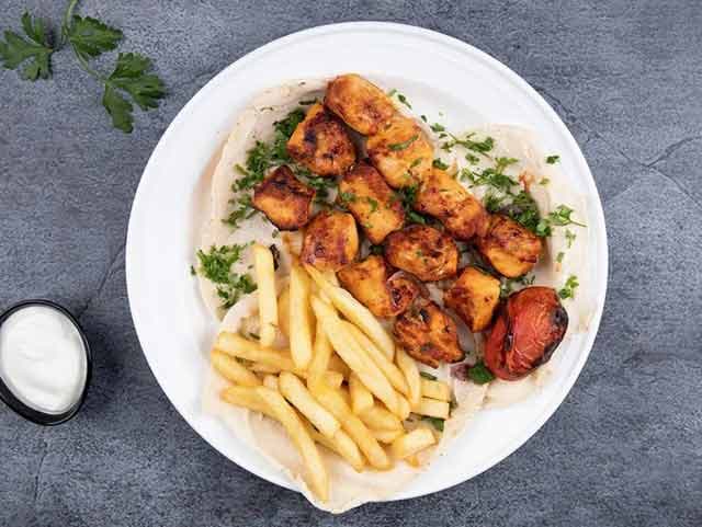 Shish Tawook Meal With Potatoes