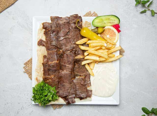 A Meal Meat Shawerma Sayeb