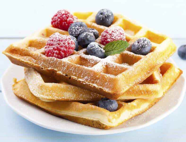 وافل مكس فواكه