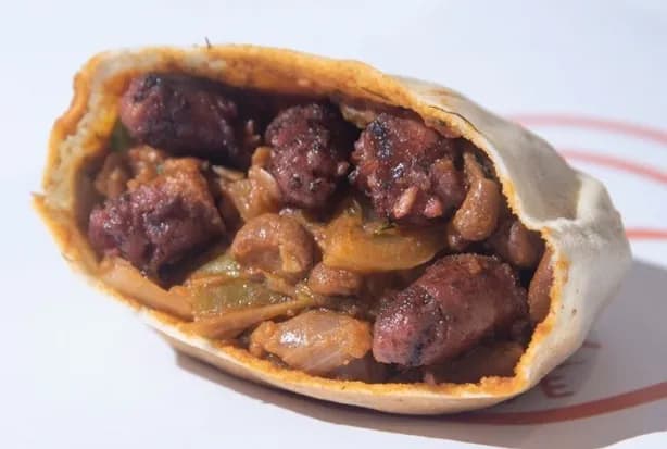 Foul With Sausages Sandwich