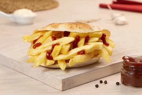 Potato with Ketchup Sandwich