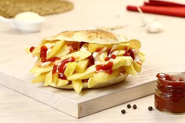 Potato ketchup & Mayonnaise Sandwich