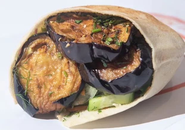 Fried Eggplant Sandwich