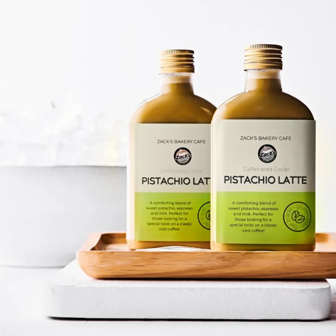 لاتيه فستق مثلج