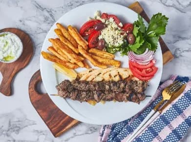 Beef Souvlaki Meal