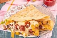 Chicken Panne with Sojouk Crepe