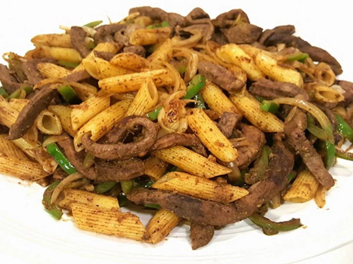 مكرونة كبده