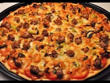 Lamb Sausage Pizza