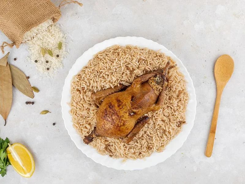 حمام محشي مشوي