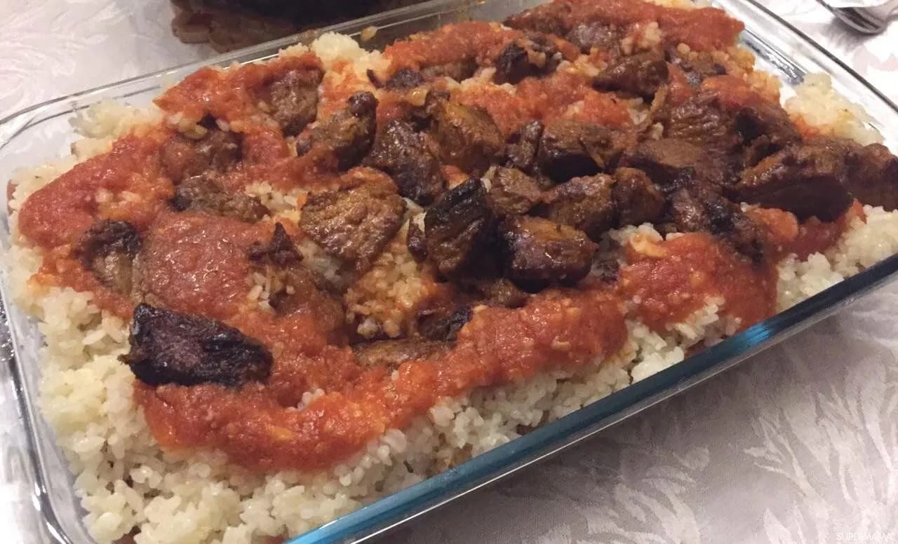 صينية فتة لحم