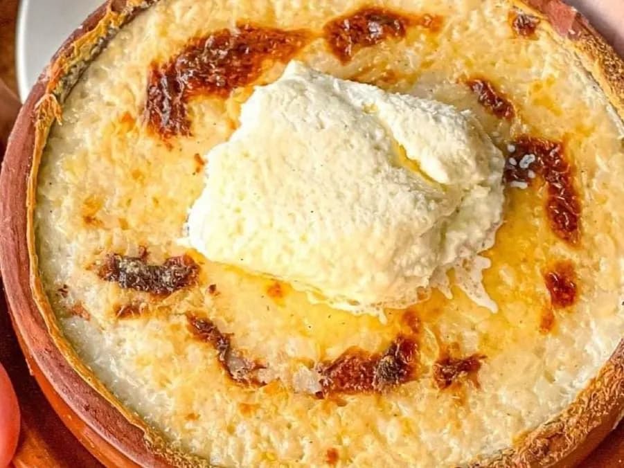 طاجن أرز معمر قشطة