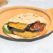 Falafel Sandwich With Eggplant