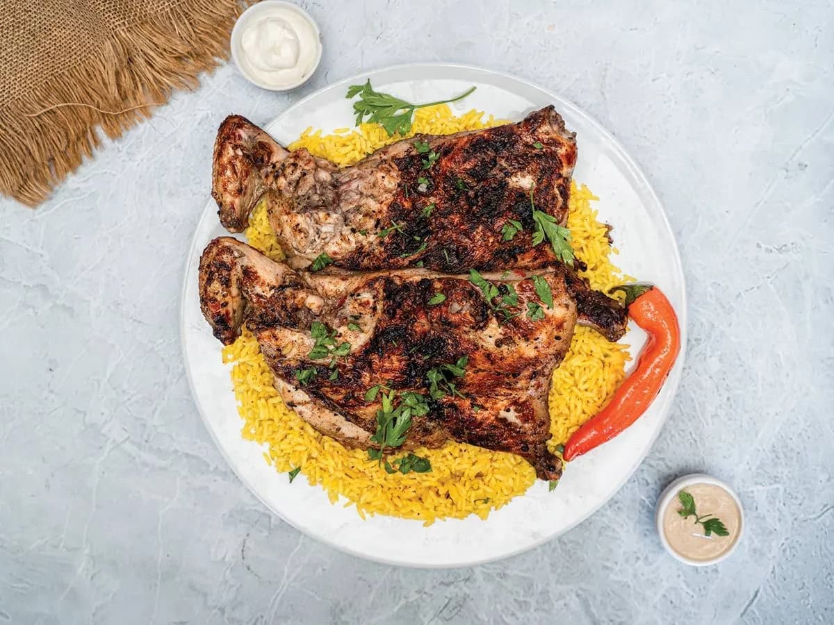 1/2 دجاجة مشوية