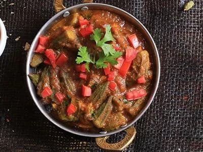Bhindi Masala Platter