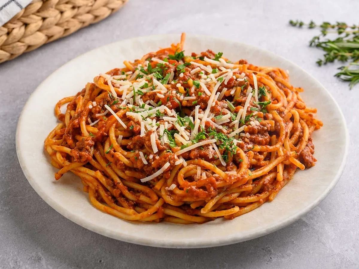 Bolognese Pasta with Minced Meat