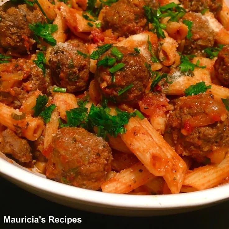 مكرونة ميت بولز السباغيتي