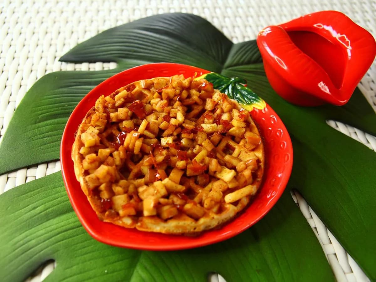 Cinnamon with Apples Waffle
