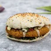 Falafel And Hummus Sandwich