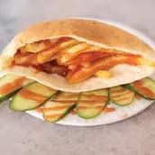 Ketchup And Mayonnaise Potato Sandwich