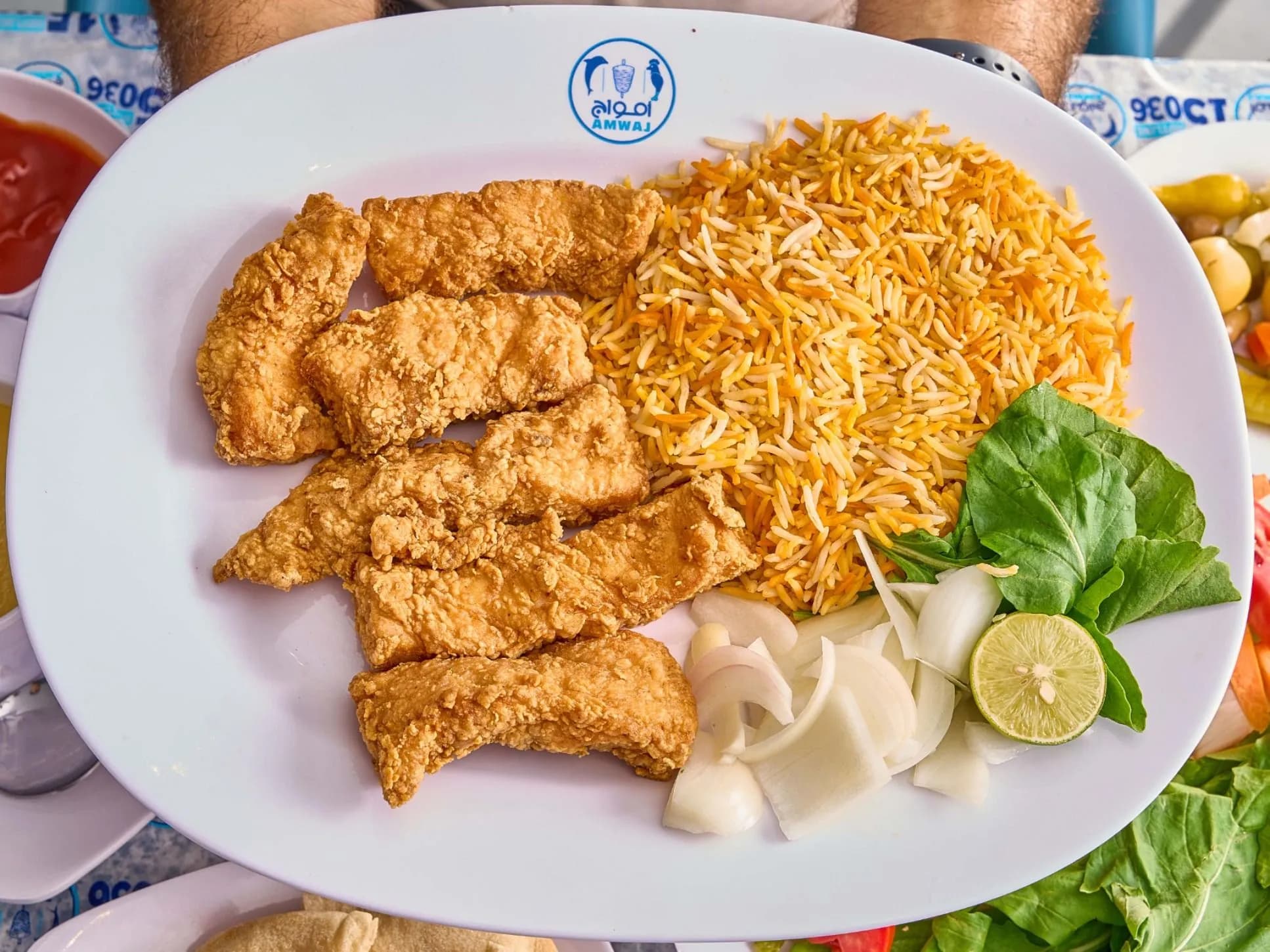 سمك فيليه قشر بياض مقلى