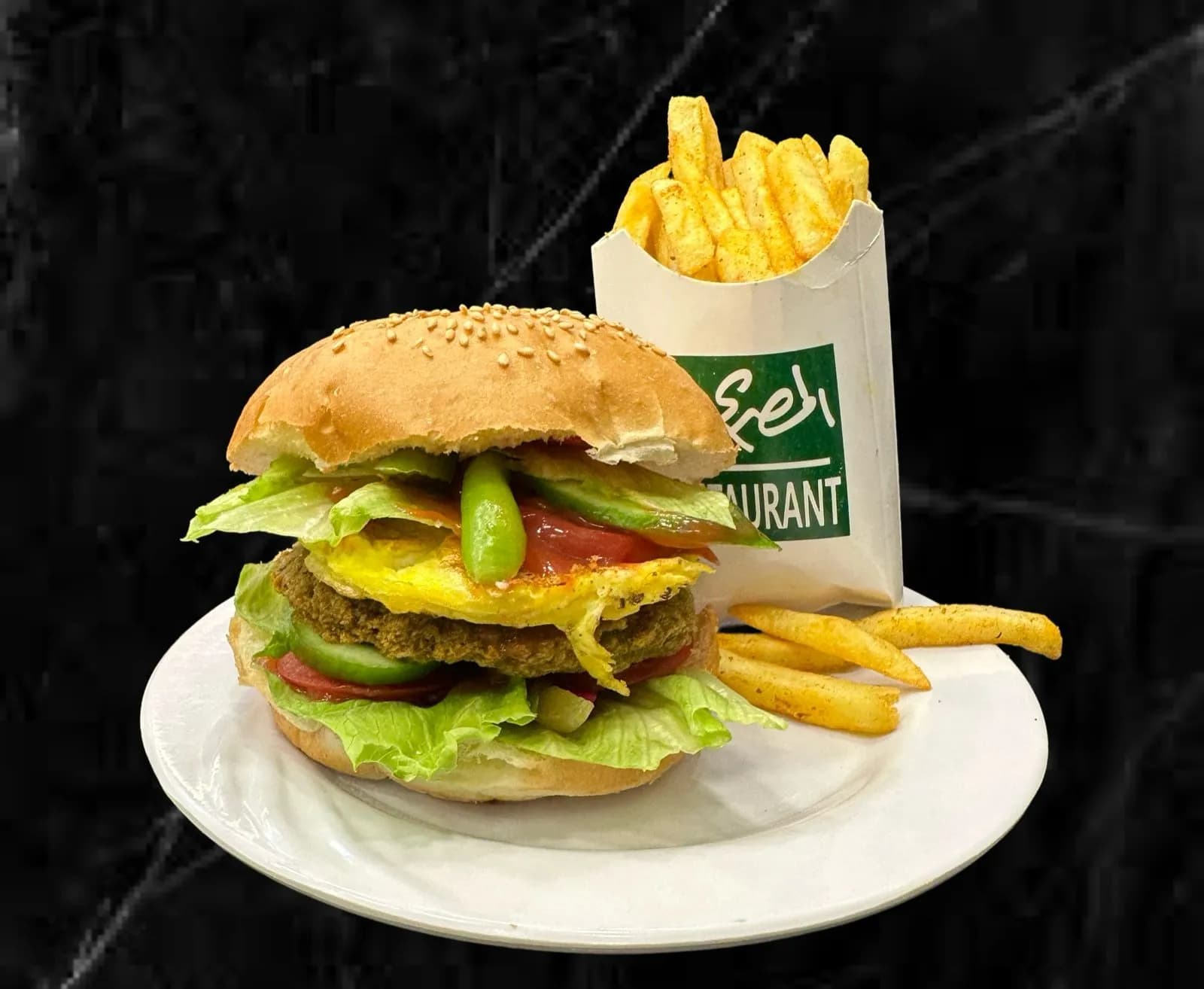 سندوتش طعمورجر بالبيض