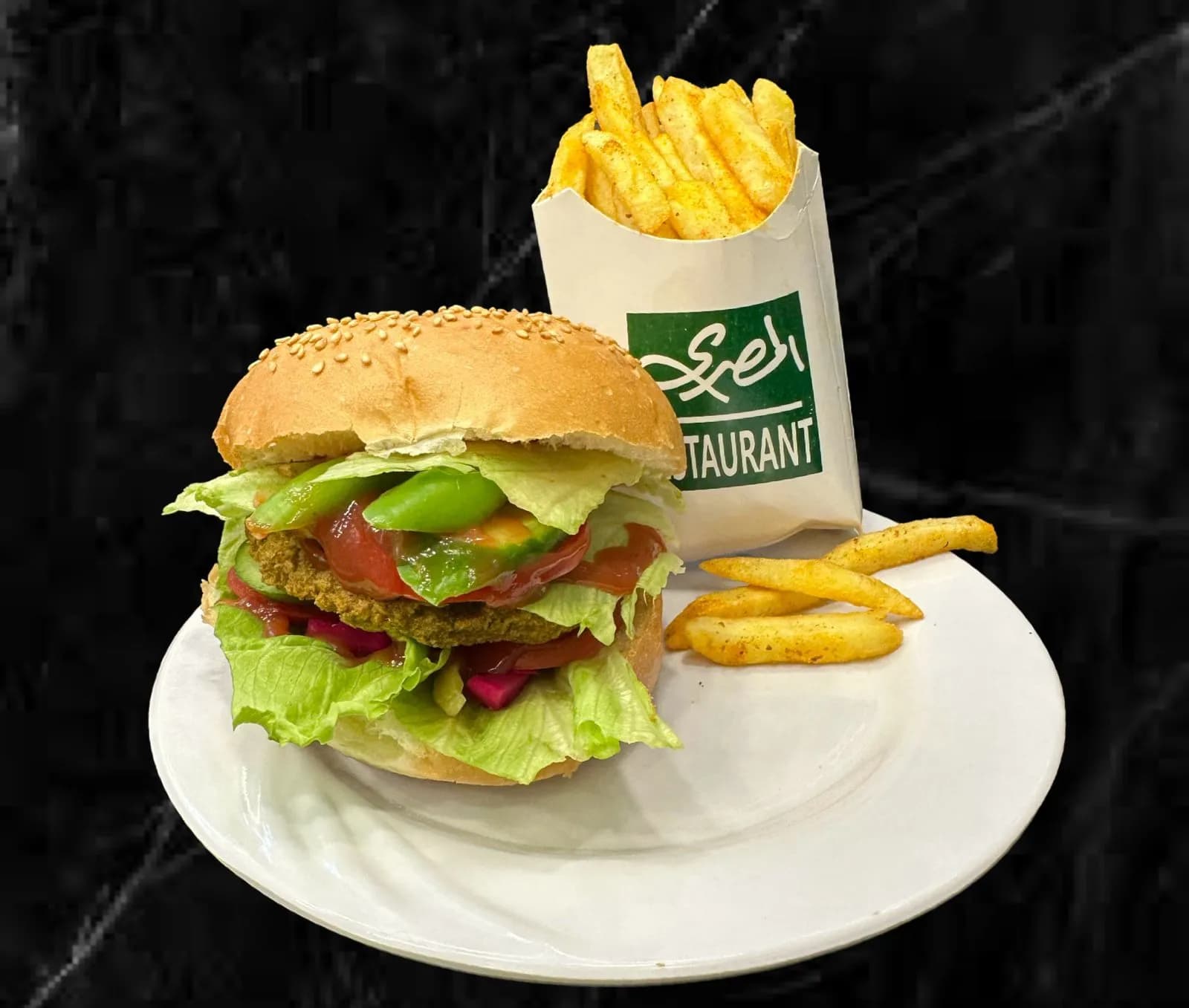 سندوتش طعمورجر بالبطاطس
