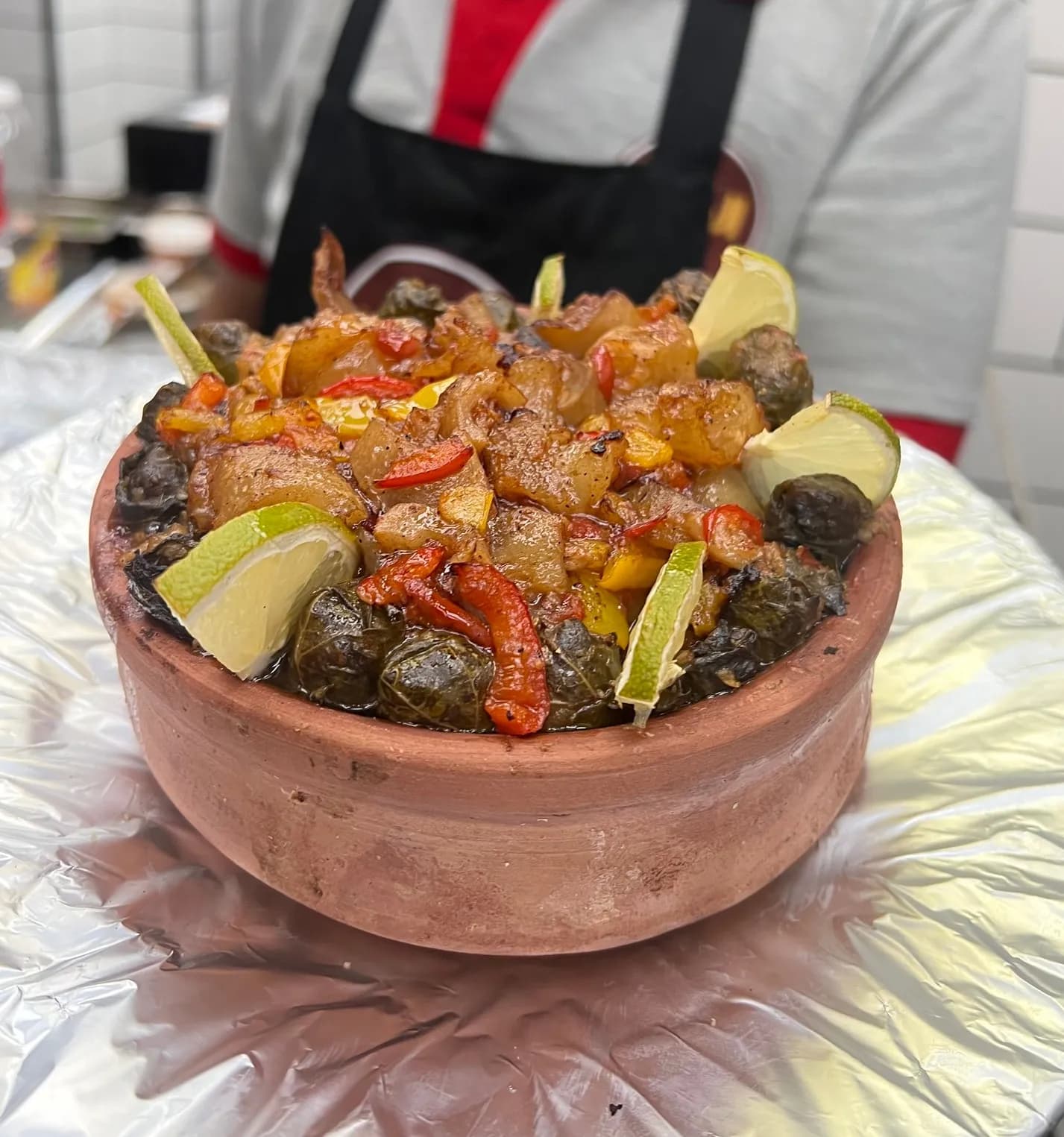 طاجن ورق عنب بالكوارع