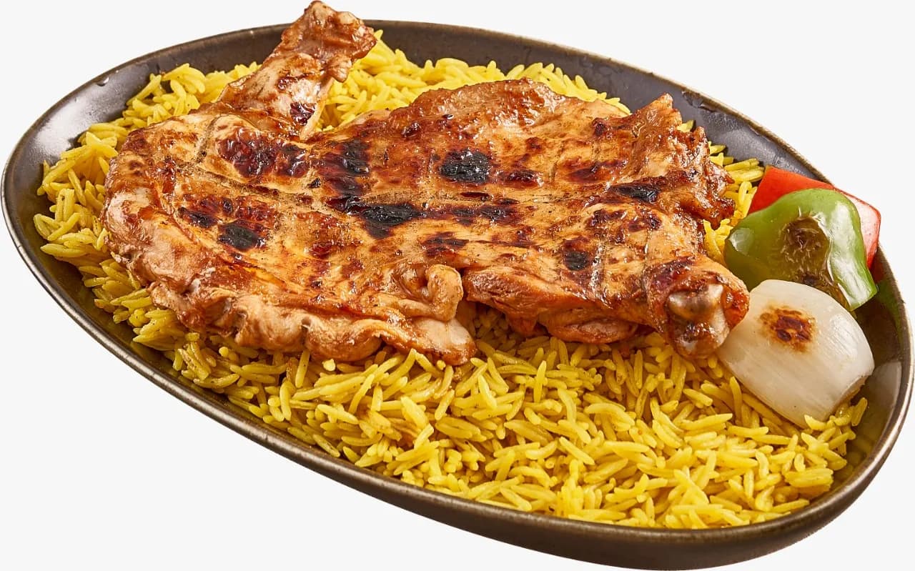 1/2 دجاجة مشوية منزوعة العظم