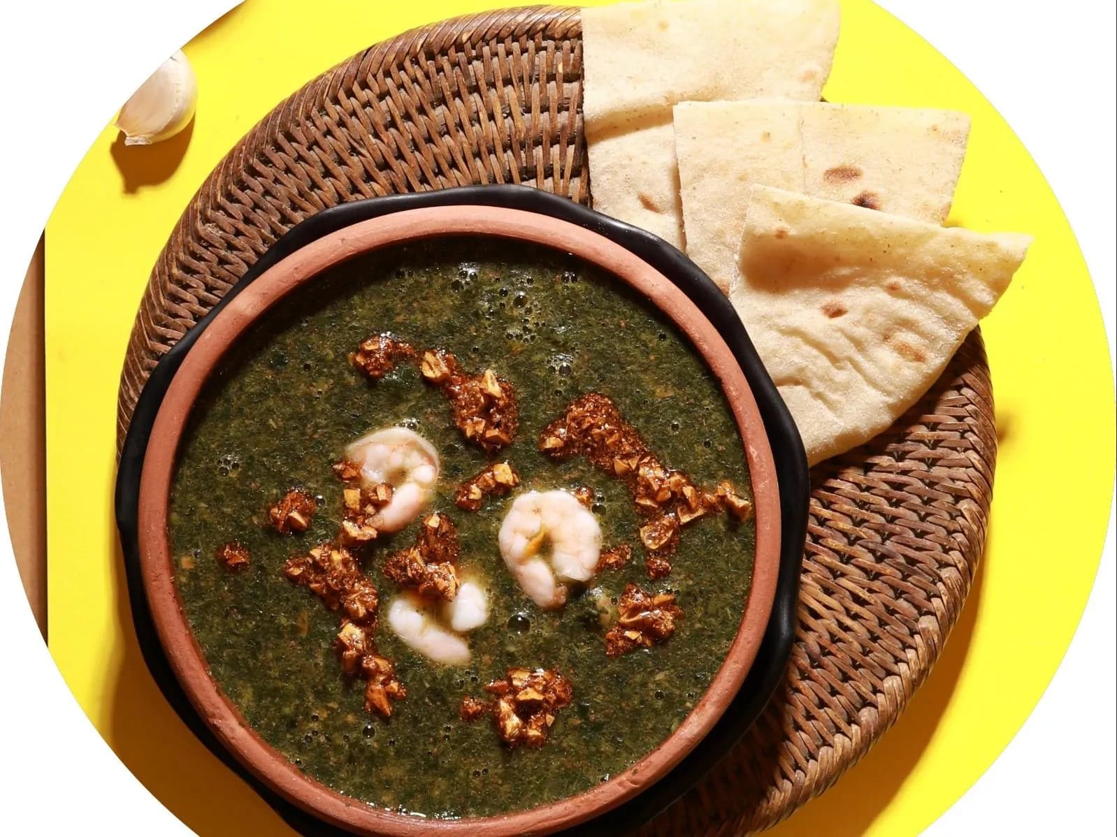 Molokhia with Shrimp
