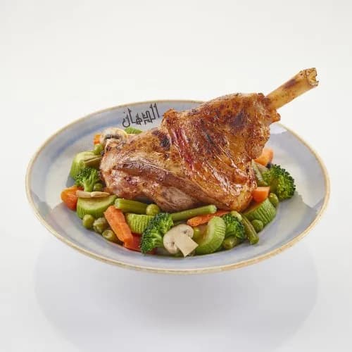 Oven Baked Lamb Shank with Vegetables