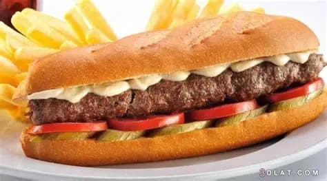 سندوتش كفتة مشوية