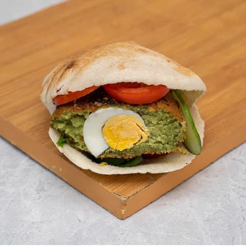 Egg Falafel Sandwich