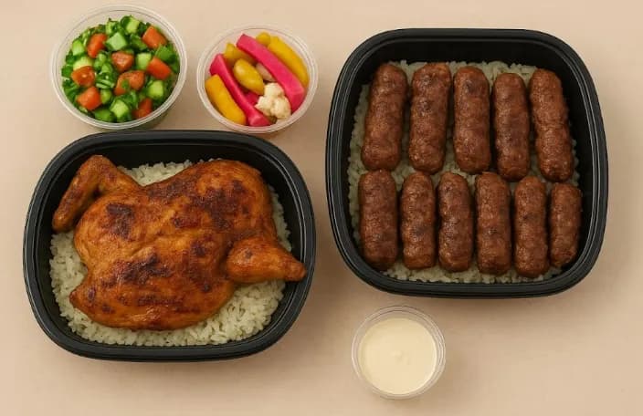 Half a Chicken + Half a Kofta