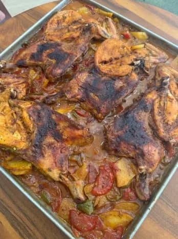 Chicken and Potato Tray