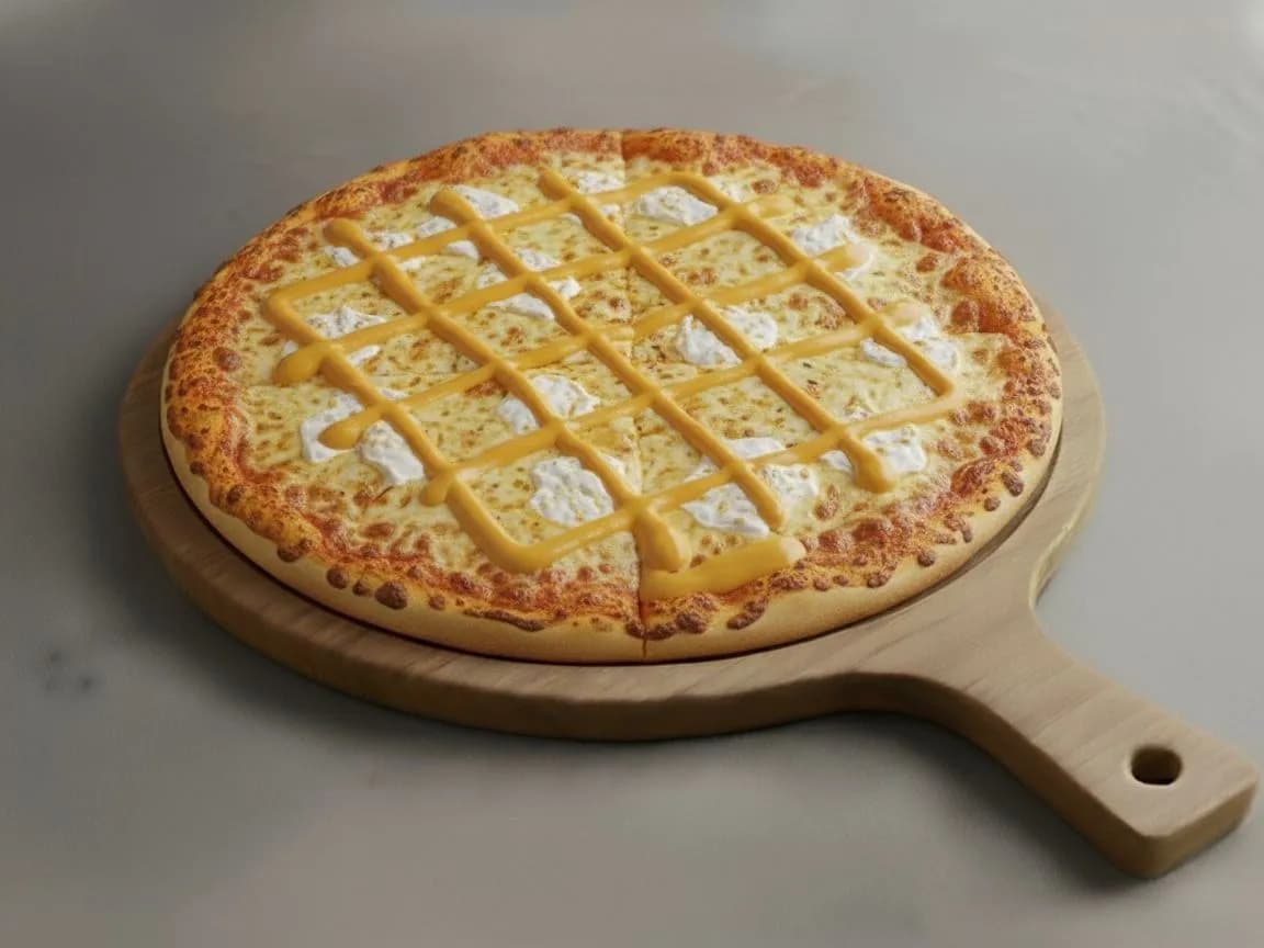 بيتزا ميكس جبن وسط