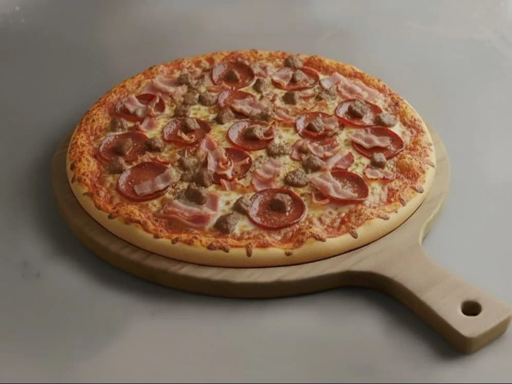 بيتزا ميكس لحوم وسط