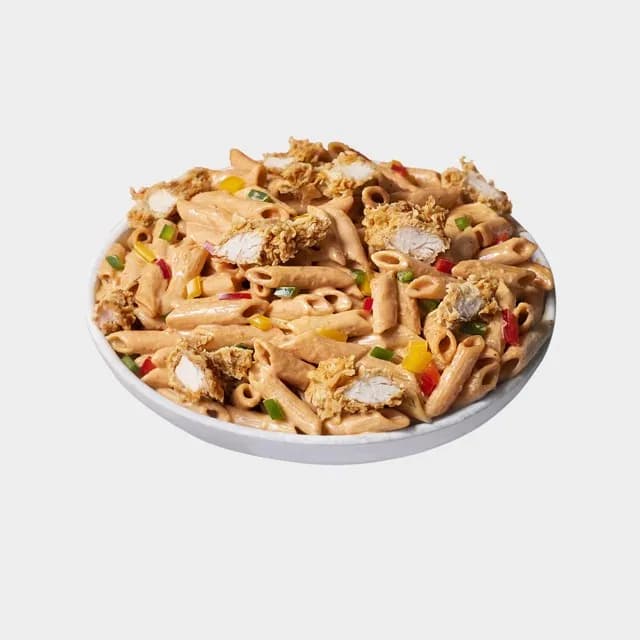 باستا بالصوص البينك مع دجاج كرسبي حجم عادي كومبو