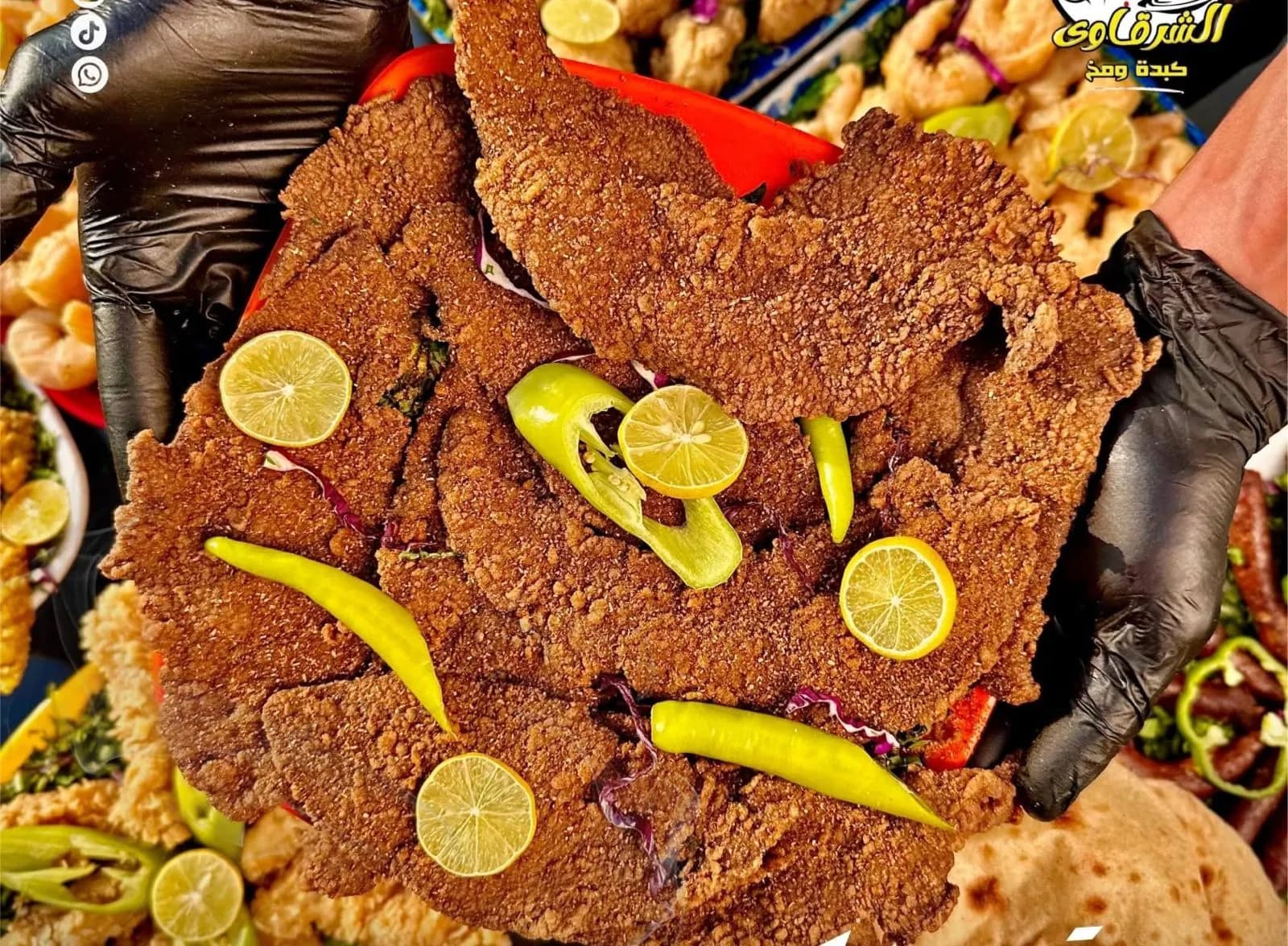 ربع كبده +٣عيش + طبق ارز + ٢ سلطه ومخلل
