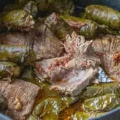 Grape Leaves Casserole With Meat