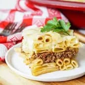 Macaroni Bechamel With Meat