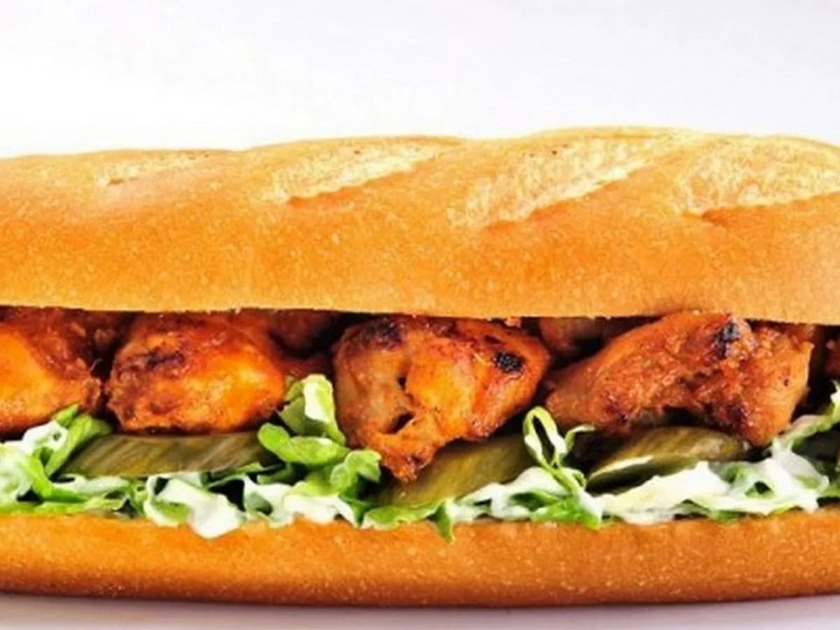 Shish Tawook and Tahini Sandwich