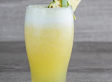 عصير اناناس قطع + عصير علبه