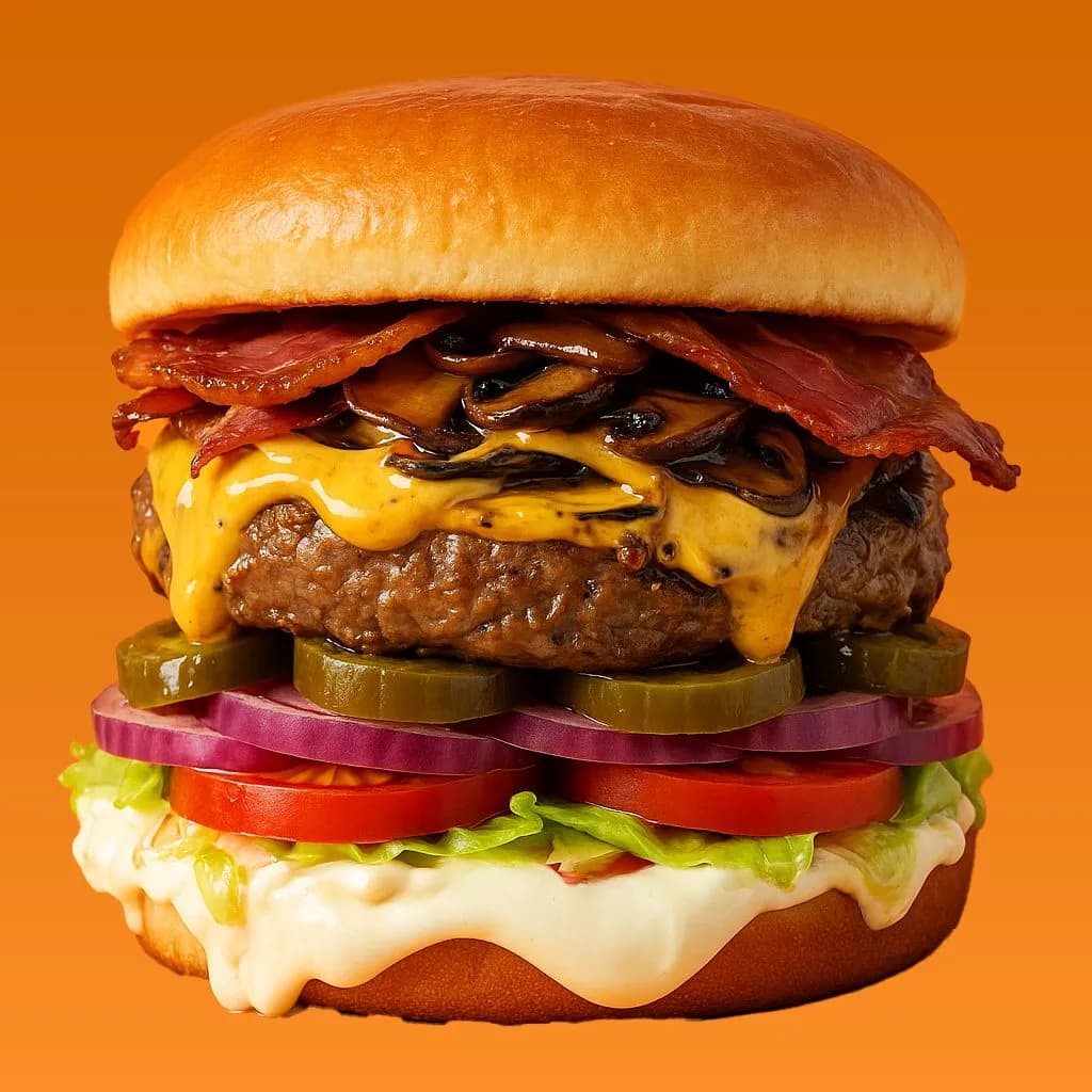 Bacon Mushroom Burger